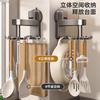 Kitchen Rotating Suction Cup Hook Shelf Spatula Hanger No Punching Kitchenware Storage Hanger