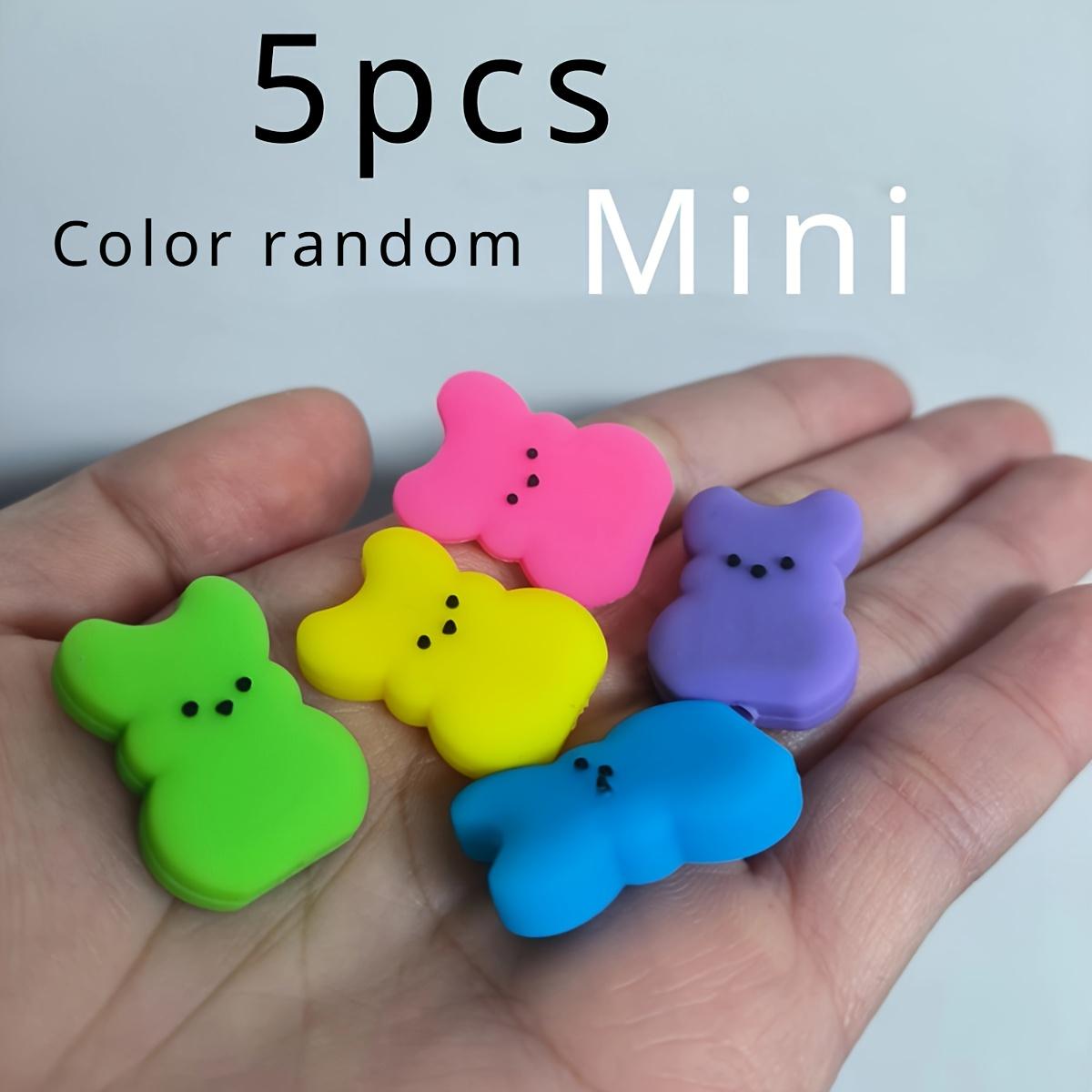 

Colorful Easter Bunny Silicone Beads for DIY Crafts - Pastel & Vibrant Colors, Smooth Matte Finish,for Decoration&Jewelry Making