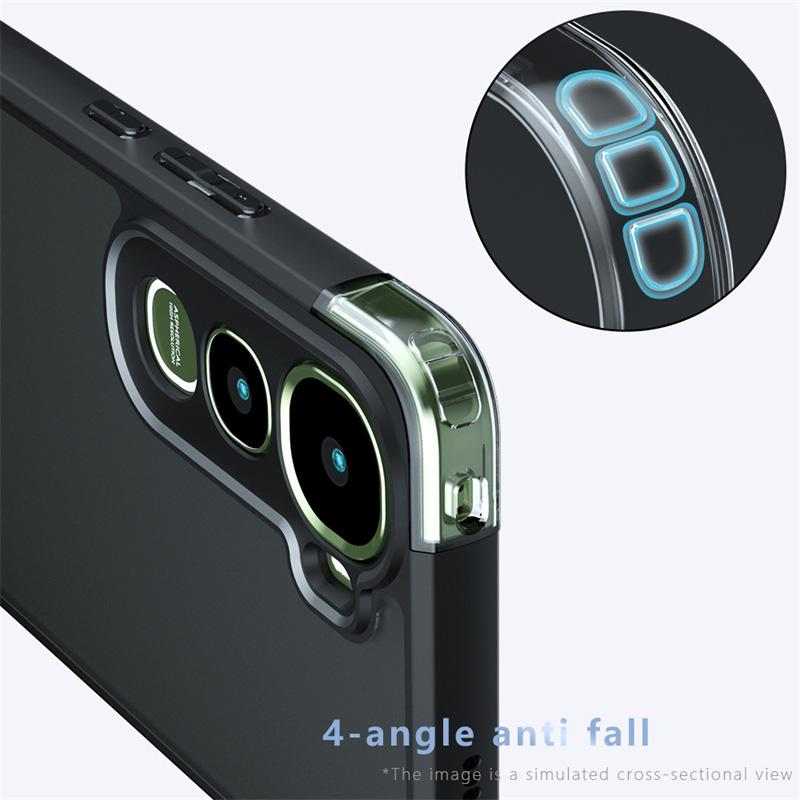 For Vivo Y400 5G Case Vivo Y400 5G Cover Bumper Luxury Matte PC + TPU Shockproof Silicone Protective Phone Cover For Vivo Y400