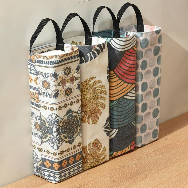 Household Kitchen Garbage Bag Storage Bag Hanging Bag Hanging Wall Color Extraction Type Sorting Debris Storage Bag
