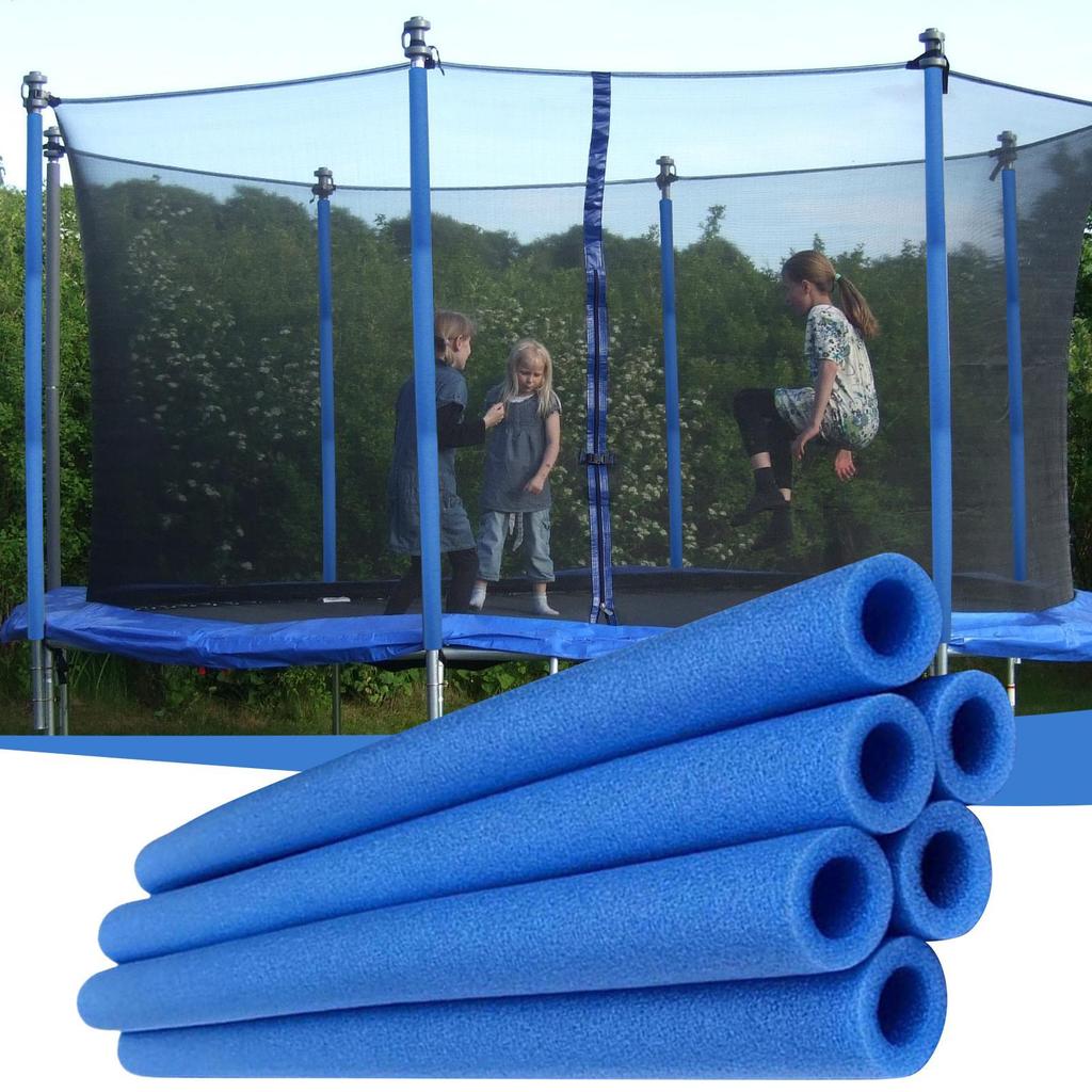 Trampoline Pole Cover 6 pieces Safety Protection Foam Replacement Parts Anti-collision Foam Sleeves Tubes Padding Sturdy Secure