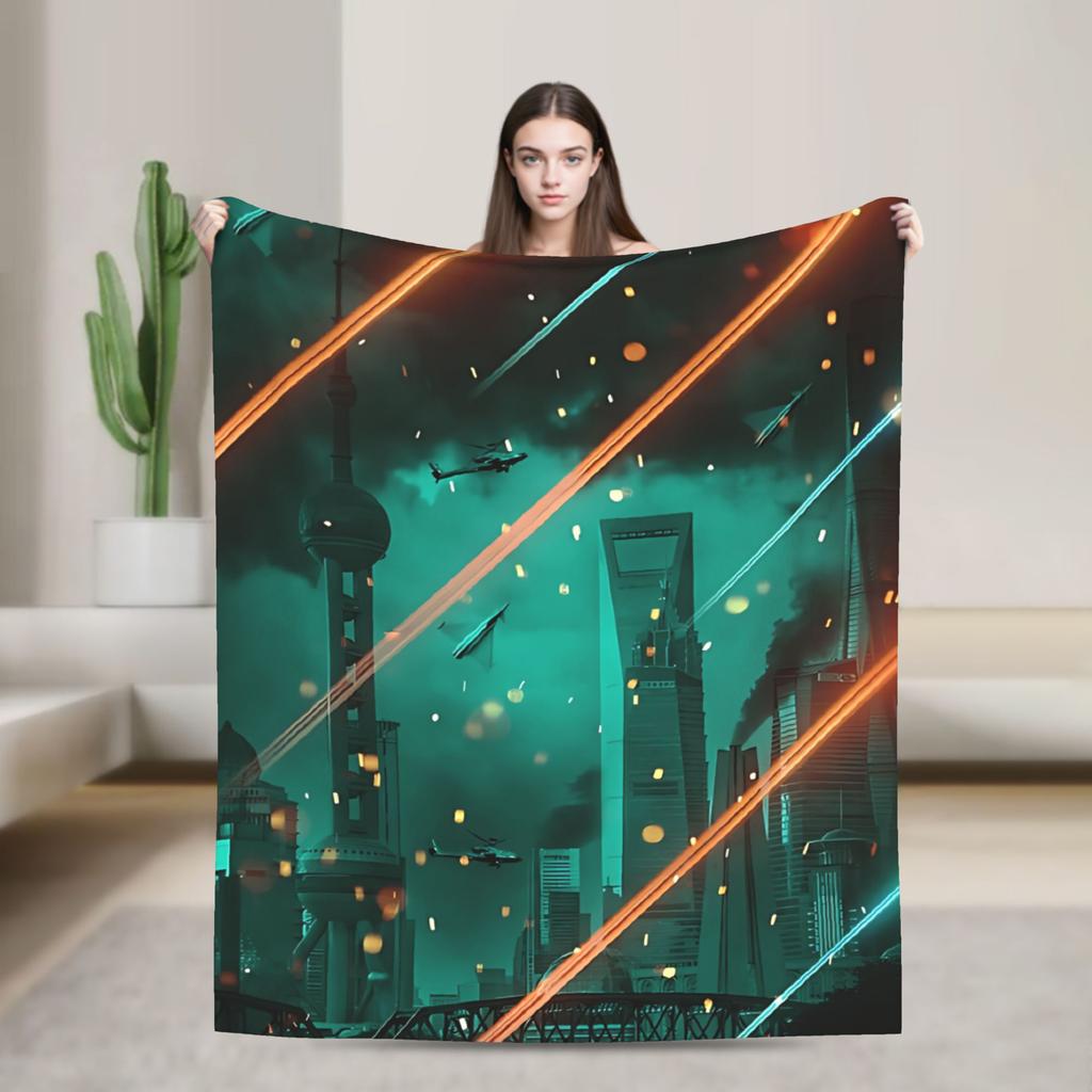Battlefield 2042 Game Flannel Blanket  Soft Durable Throw Blanket for Home Decor Travel Funny Bedspread Sofa Bed Cover