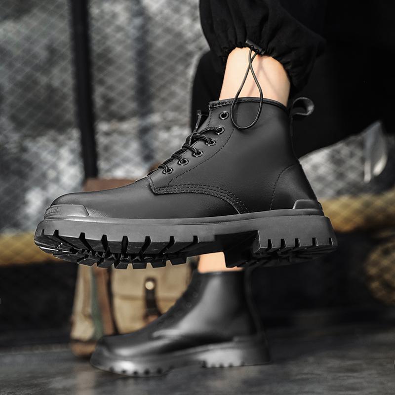 Pánské nové kožené outdoorové sportovní boty Boty pro volný čas Business Kožená deska Boty Boty