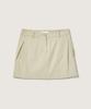 Plack Woman Cotton Tuck Mini Skirt Beige