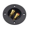 2Pcs 3-Inch Round Push Spring Loaded Jacks Double Binding Post Speaker Box DIY