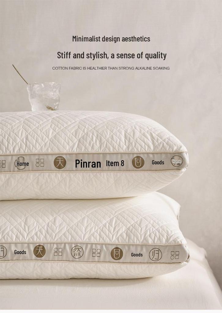 Hotel Feather Velvet Pillow: Breathable, Washable, Neck Support for Adults