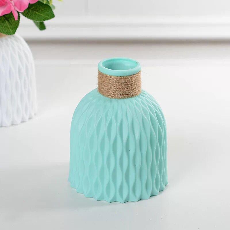 Modern Imitation Ceramic Vase Flower Pot Home Decoration Plastic Vase Nordic Style Flower Arrangement Home Decoration.