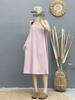 2026 Slimming Solid Color Spaghetti Strap Summer Dress