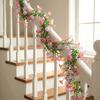 67" Künstliche Blumen Ranken Girlande Falsche Prunkwinde Hängende Ranken Kunstseide Frühlings Blumen Girlande für Kaminsims Wand Zaun Hochzeit Bankett Dekor
