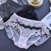 Ladies Spring Summer Sweet Love Mesh Frilly Sexy Panties