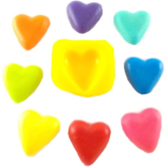 Hearts 4 Cavity Flexible Silicone Molds for Cream Cheese Mints, Chocolate, Fondant, Gummy, Fat Bombs, Ice Hearts, Soap, Buttercream, Butter, Candy