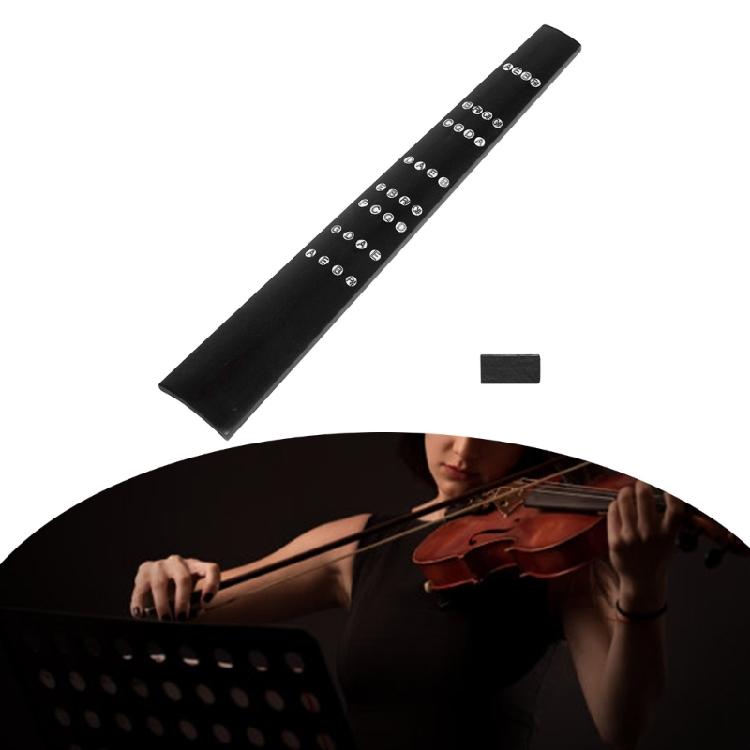 Ebony Violin Fingerboard 4/4 Natural Ebony Wood Fiddle Fretboard With Musical Scale Stringed Instrument Accessories