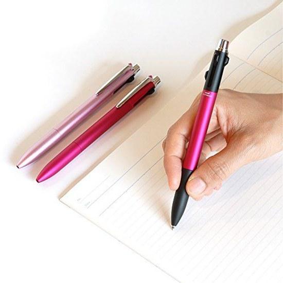 Mitsubishi Pencil Jetstream Prime Knock-type 3-color Ballpoint Pen SXE Barrel Color Pink