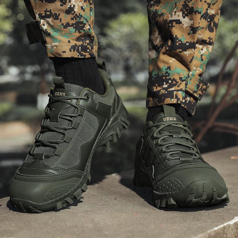 New Men's Tactical Boots Combat Anti-Slip Work Shoes Breathable Special Force Army Boots Male Military Motorcycle Shoe