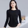 Autumn Slim Fit Round Neck Long Sleeve Women's Top