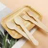 14cm Disposable Wooden Fork Spoon 50/100PCS Pack Tablewares Home Office Restaurant Camping Picnic Travel Lightweight Cutlery ZYF