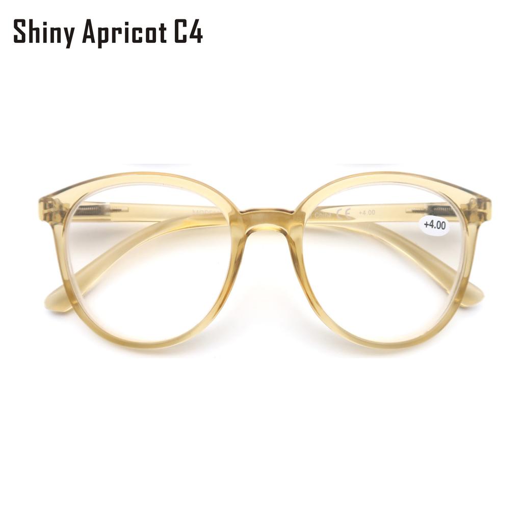 Women Round Retro Reading Glasses Oversized Vintage Reaaders Frame Spring Hinge Presbyopic Diopter
