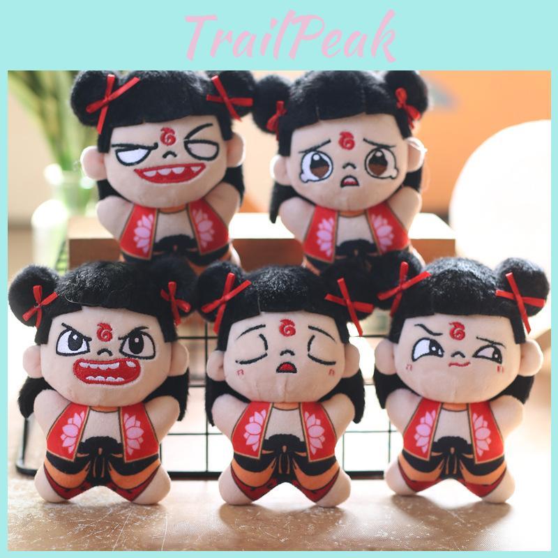 Nezha Devils Child Descends Plush Keychain Collectible Pp Cotton Gift For Kids Fans