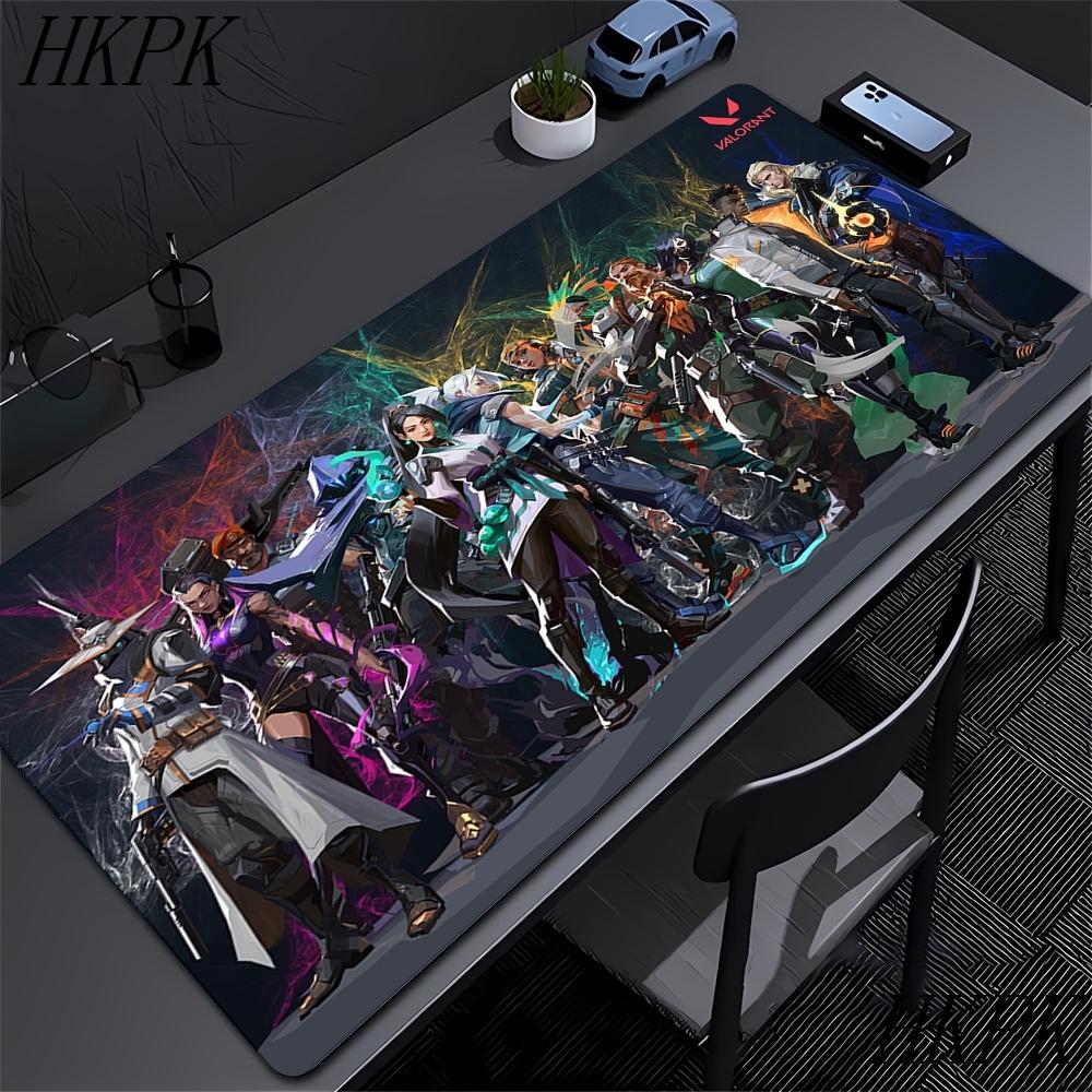 Valorant Muispad Gaming 90x40 Computer HD Custom Nieuwe Muispad Met Vergrendelde Rand Muismat Natuurlijk Rubber Antislip Zacht Tafelmat