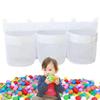 Large Capacity Bath Toys Organizer Mesh Design Mold-resistant Children's Toy Storage Bag Breathable 3 Pockets Toys Organizer
