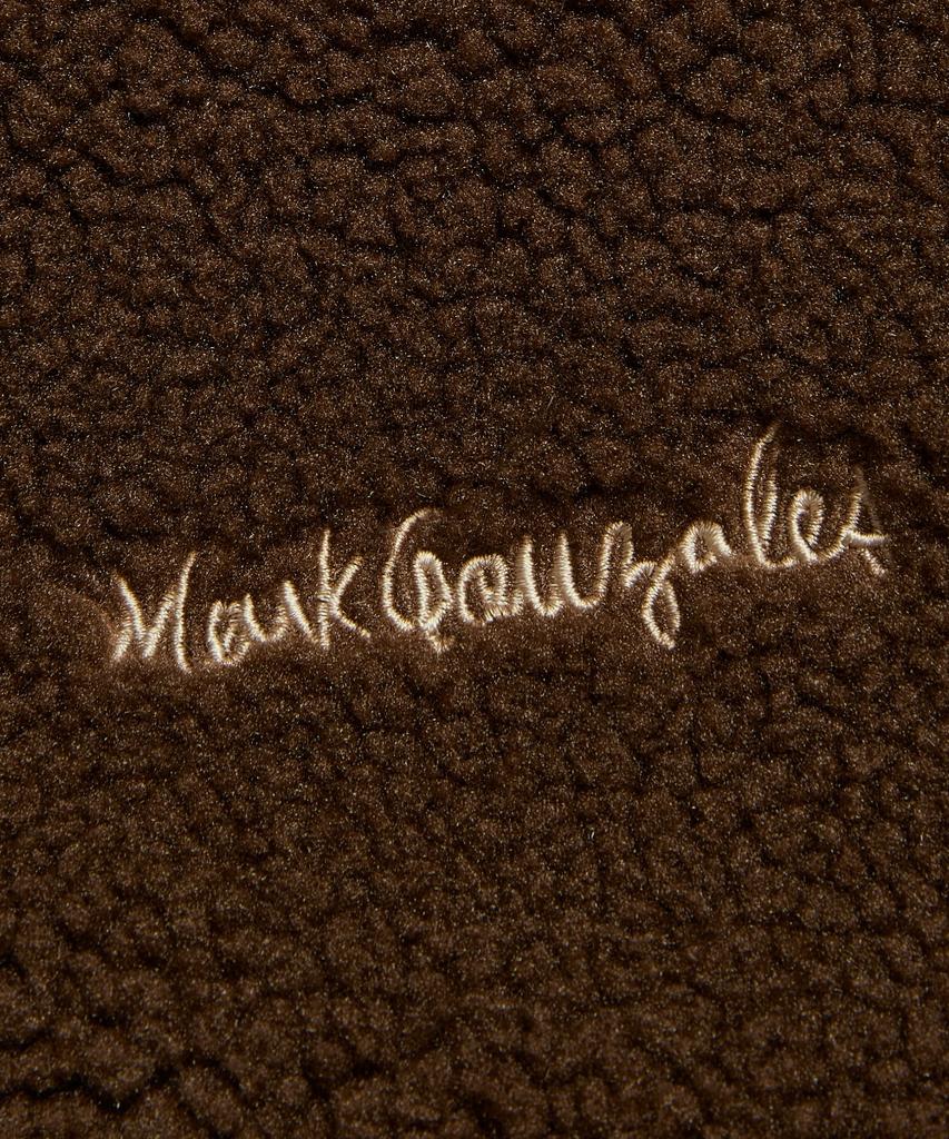 Mark Gonzales Signed Logo Sherpa Jacket - Brown