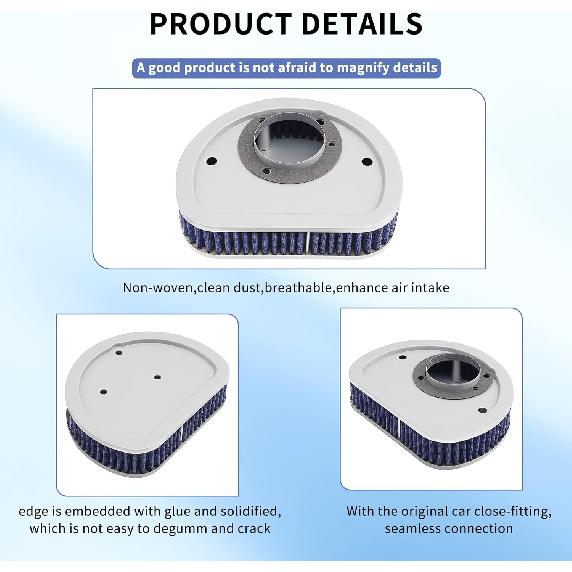 AHL Air Filter Cleaner 29461-99 HD-1499 for 1999-2015 Harley Road King,Electra Glide,Heritage Softail,Dyna Street,Softail Deluxe,Springer Softail