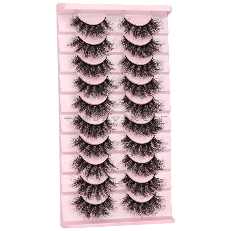10 Pairs Of Fried False Eyelashes, Makeup 3D Three-Dimensional Exaggerated Thick Barbie Big Eye False Eyelashes 301