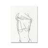 Bathroom Wall Decor Canvas Painting Get Naked Sign Canvas Art Poster One Line Sexy Woman Drawing Canvas Picture Fashion Painting