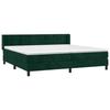 Maison Exclusive - Sommier à lattes de lit et matelas Vert foncé 200x200cm Velours