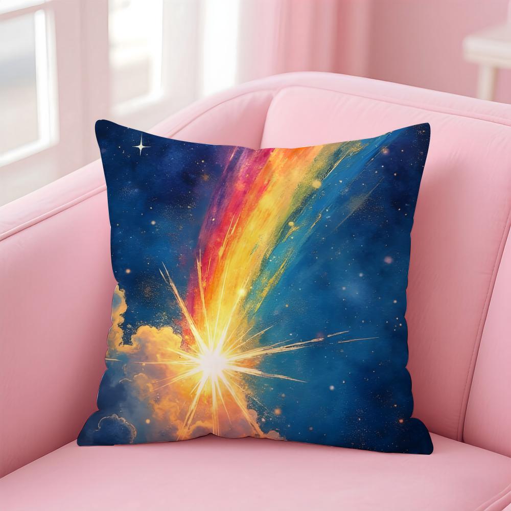 Uuniverse Cushion Cover Linen Pillowcase Cover Soft Decor for Sofa Home Room