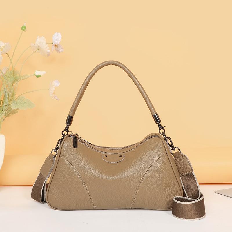

Genuine Leather Shoulder Bag, Handbag, Crossbody Bag, Casual Crossbody Bag, Fashionable Mom Bag хакі
