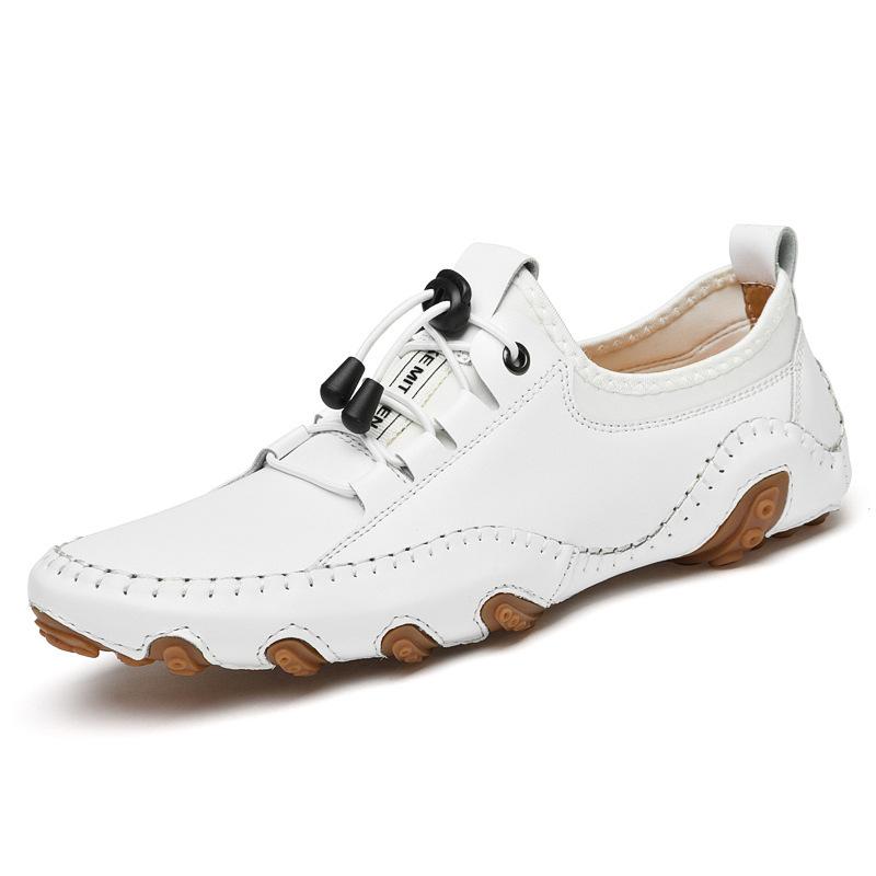 Fußballschuhe in großen Größen, weiße Sneaker, Herren-Flats, weiche Sohlen, Fahr-, Freizeit- und Komfortschuhe, Verkaufsschlager