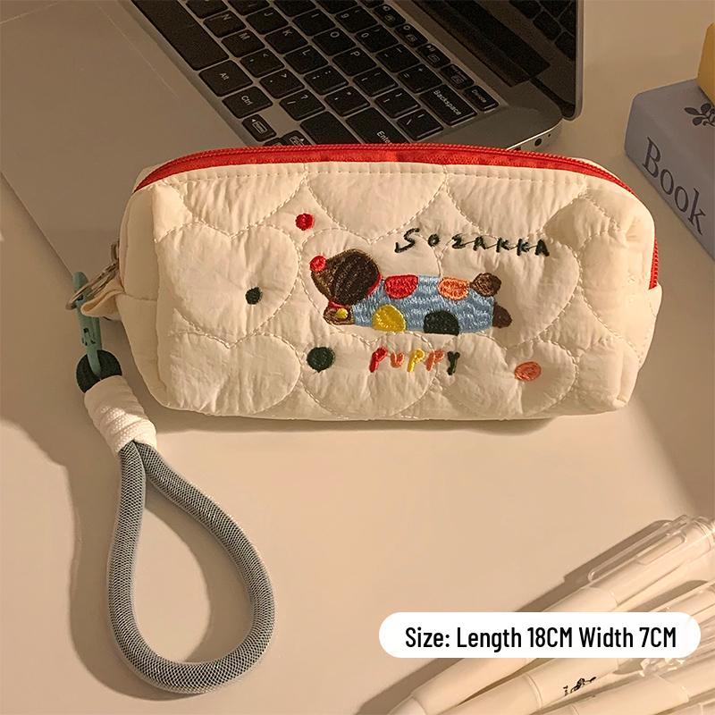 Puppy-Themed Portable Makeup & Skincare Bag – Large Capacity Travel Wash Bag for Women