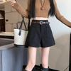 2025 Autumn/Winter Women's High-Waisted Wide-Leg Tweed Shorts - Slimming A-Line, Versatile and Fashionable Casual Bootcut