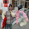 Womens Oversized Puffer Vest 2026 Winter Warm Cotton-Padded Sleeveless Coat With Stand Collar Zipper