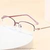 Men Reading Glasses Anti Blue Presbyopia Glasses Half Frame Farsightedness Business Óculos Anti Blue Light Glasses