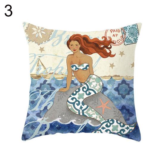 

Океанская морская звезда Русалки Морская черепаха Мягкая наволочка Наволочка Домашний декор