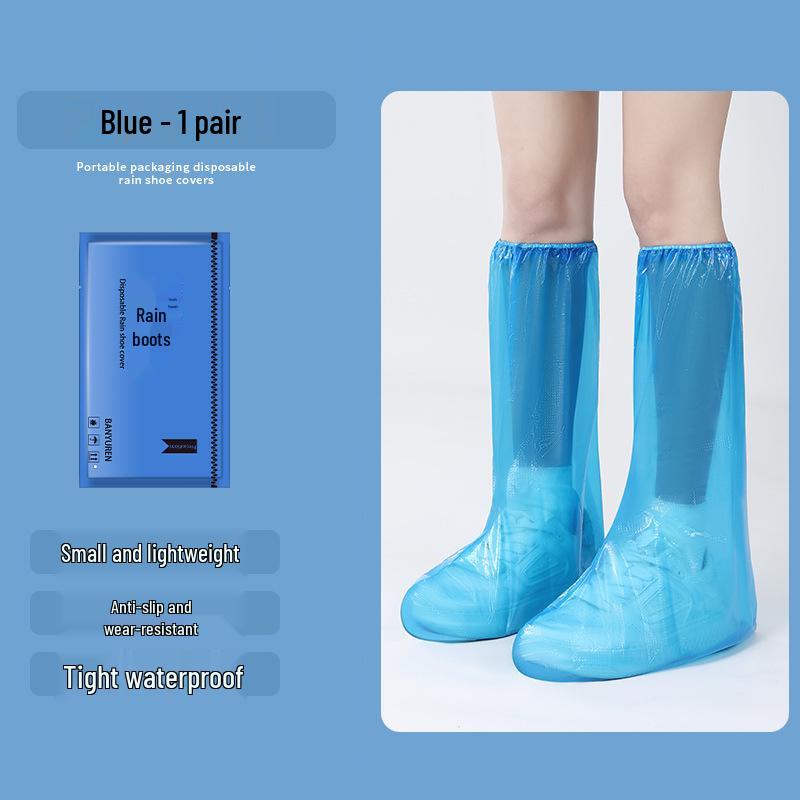 Thickened Waterproof Non-Slip Reusable Rain Shoe Covers for Adults & Children