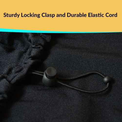 QMG Stretchable Keyboard Dust Cover for 61- and 76-Key Keyboards: Perfect for all digital pianos and consoles - Adjustable elastic cord. Machine washa