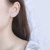 S925 Silver Gradient Zircon Five Pointed Star Long Tassel Earrings For Women Elegant Dangle Drop Ear Line Jewelry