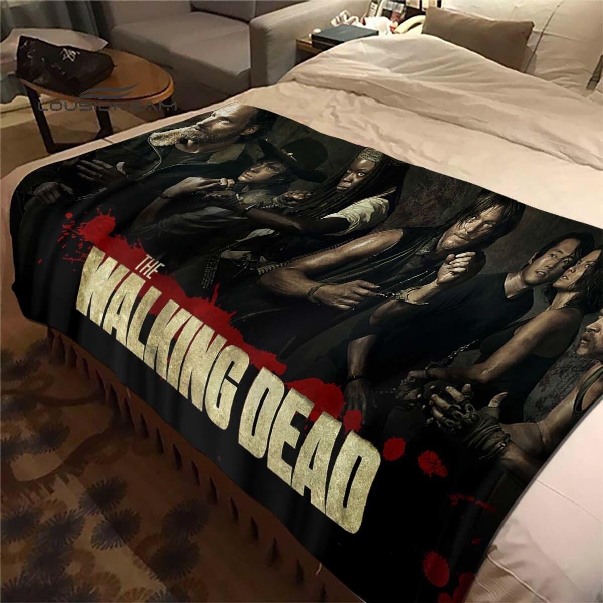 

Daryl Dixon The Walking Dead Throws Blanket Horror TV Series Sofa Blanket for Adults and Children Bedroom Living Room Decoratio 150x180cm