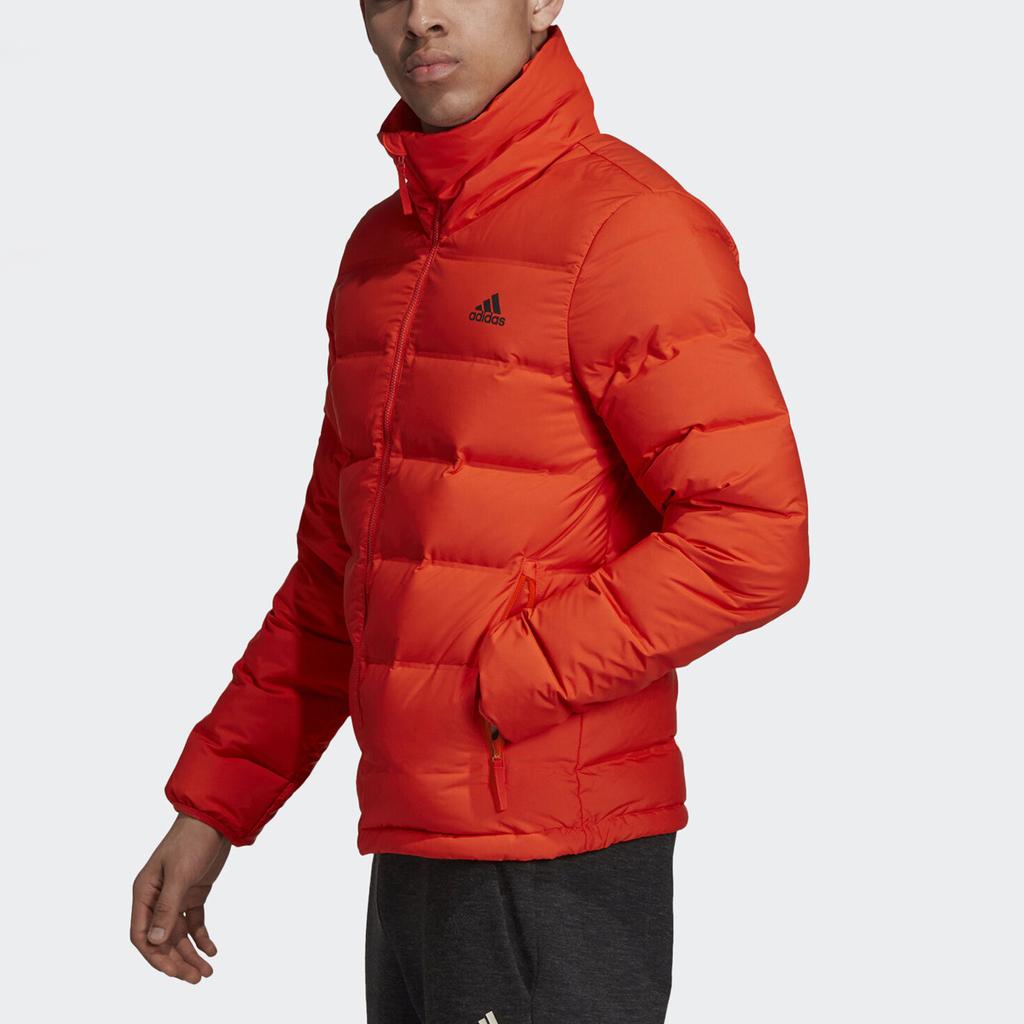 Adidas Outdoor Waterproof Insulated Sports Jacket With Stand Collar Men Jackets Orange DZ1448