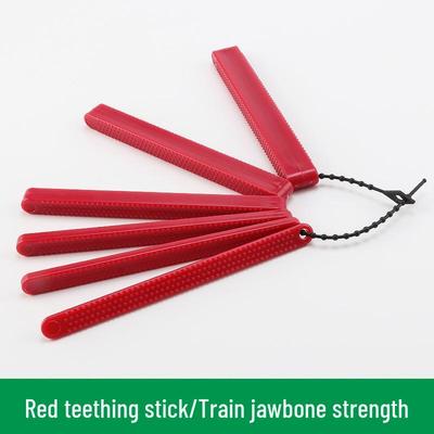 Bastoncino rosso per la dentizione per bambini: Strumento per l'allenamento motorio orale e del linguaggio