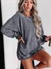 2025 European & American Casual Crew Neck Long-sleeved Pullover Sweatshirt - Autumn/Winter Fashion