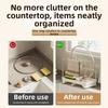 Kitchen Sink Storage Rack with Drain Self Drainage Sponge Holder Stainless Steel Multifunctional Pan Pot Lid Holder