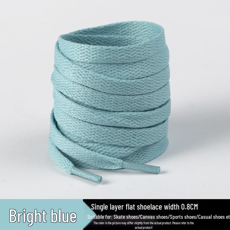 Flat Shoelaces for Canvas Sports & Skate Shoes, Casual Boots, Little White Shoes, Unisex Pure White Shoelaces