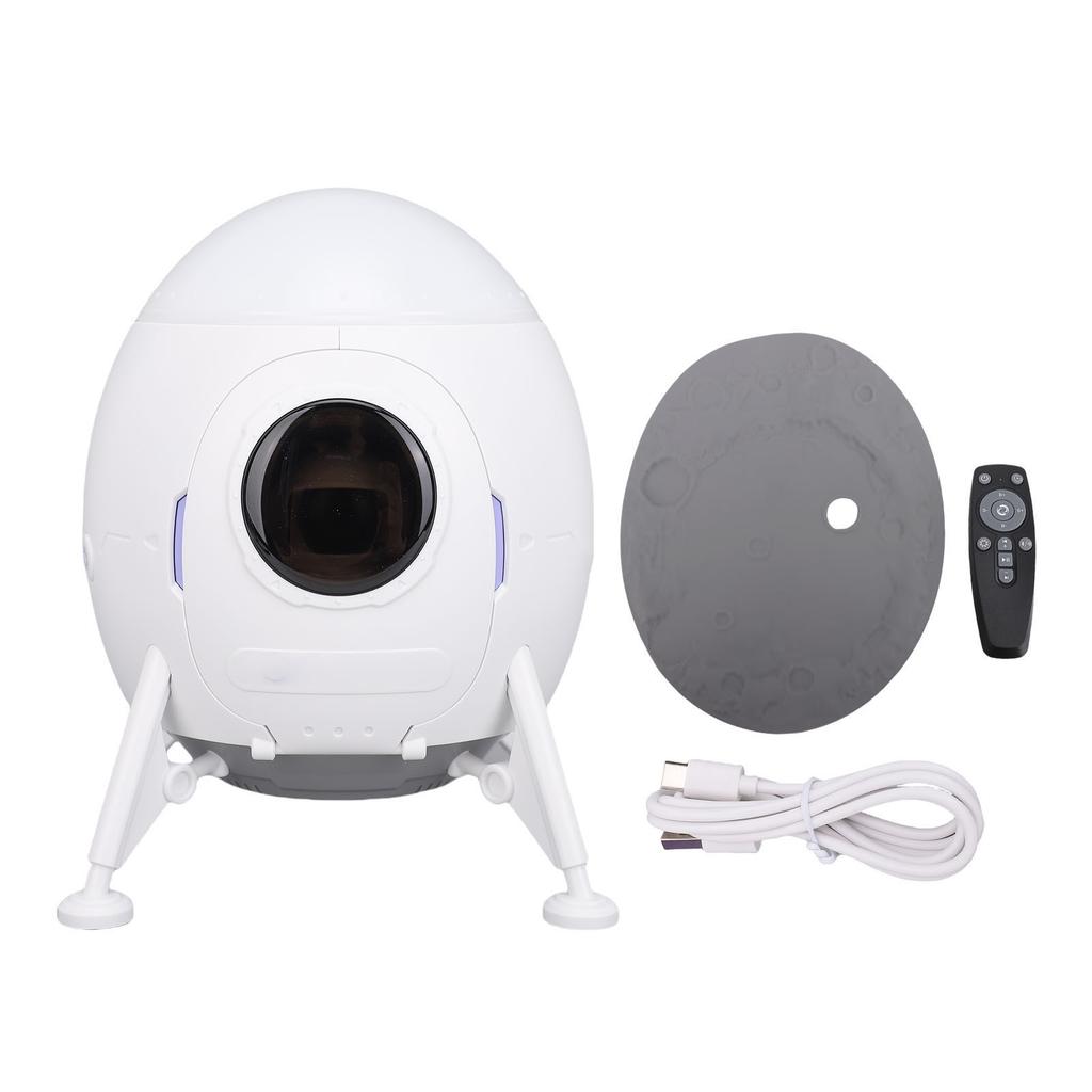 Projection Lamp Bluetooth Speaker White Noise Moon Lander Spaceman Ambiance Night Light for Indoor