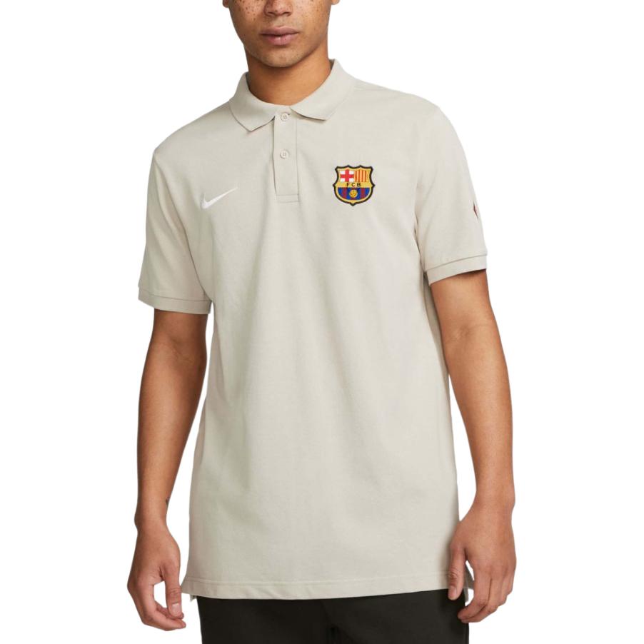 

Nike Embroidered Short Sleeve Straight Fit Polo Shirt Men tops Beige FD0392-221 S