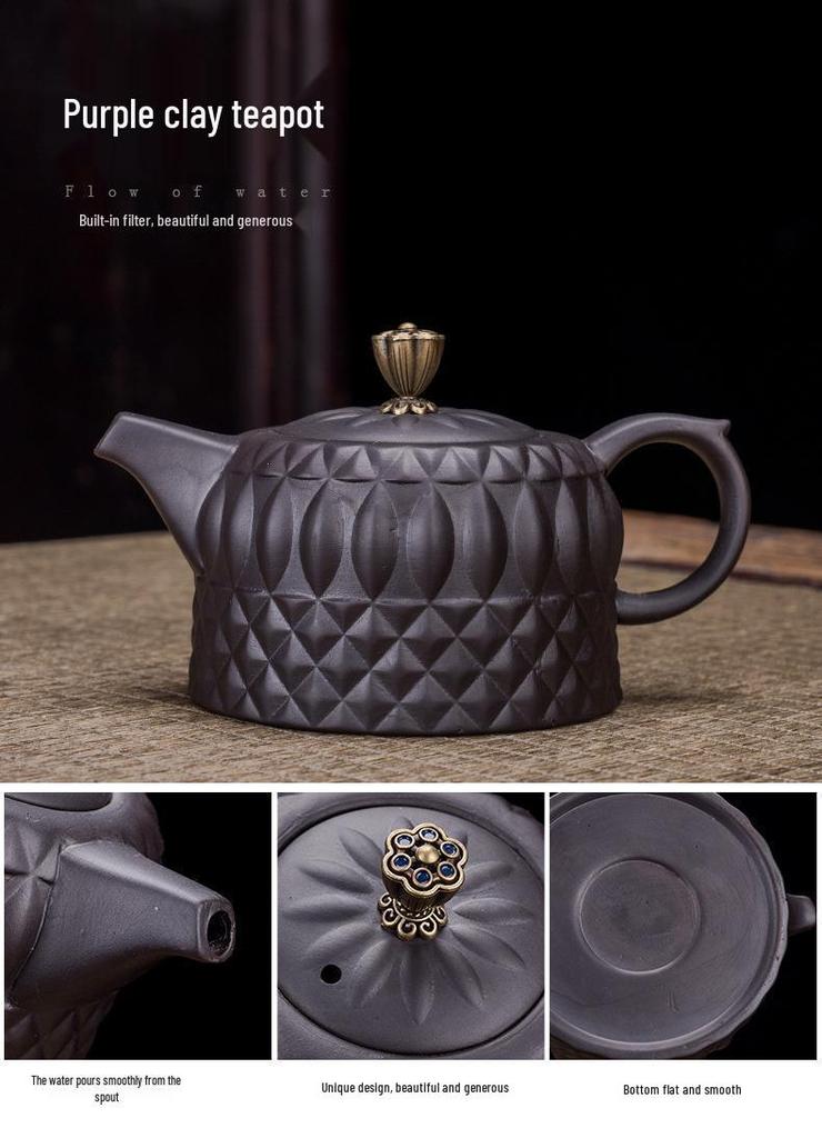 Creative Zisha Travel Kung Fu Tea Set: Portable Storage with One Pot and Four Cups - Ideal for Company Events and Gifts, Customizable with Logo.