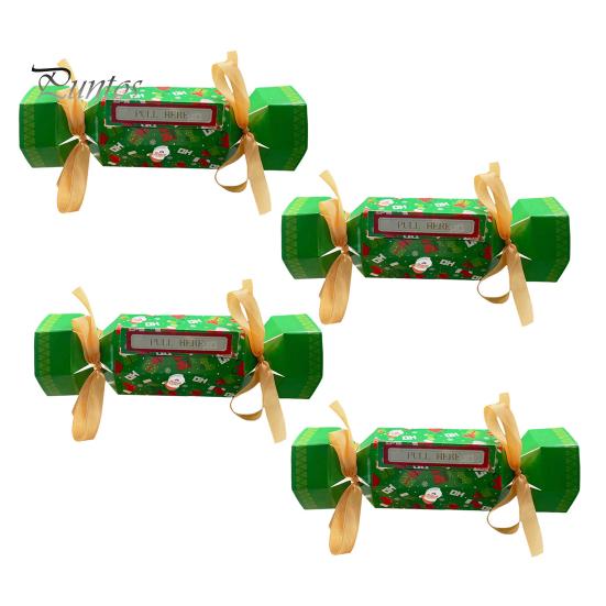 

4 шт. Рождественский сюрприз, денежный мешок, выдвижная коробка для денег своими руками с лентами, праздничный держатель для денег, подарочный мешок B